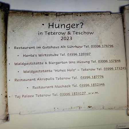 Ferienwohnung Teschow Апартаменты